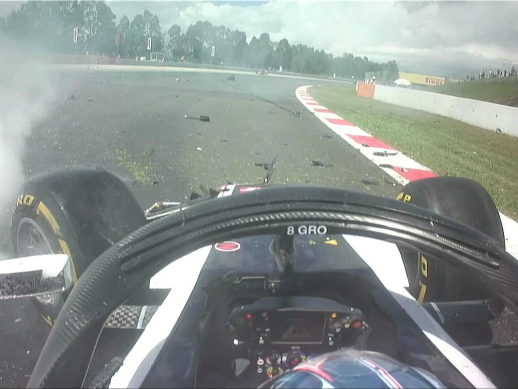 Grosjean crashes, with not an Ericsson in sight