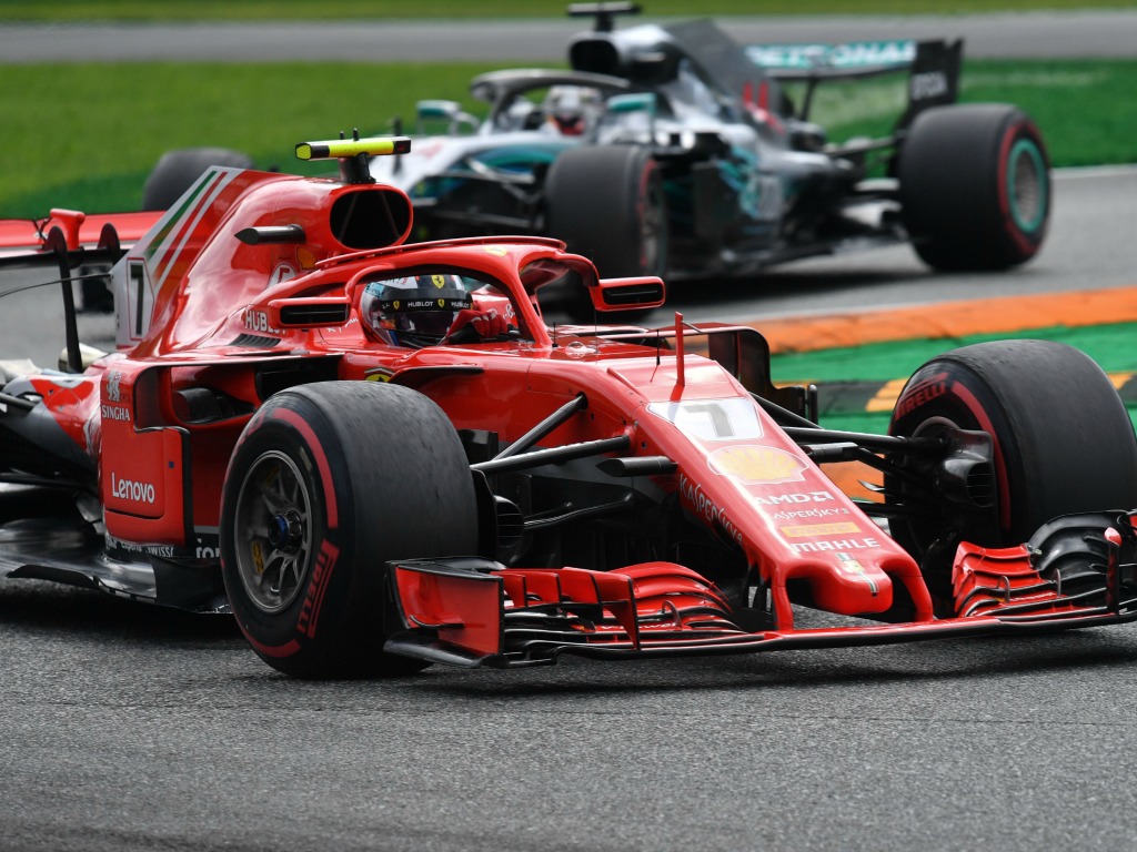 Raikkonen the meat in a Mercedes sandwich