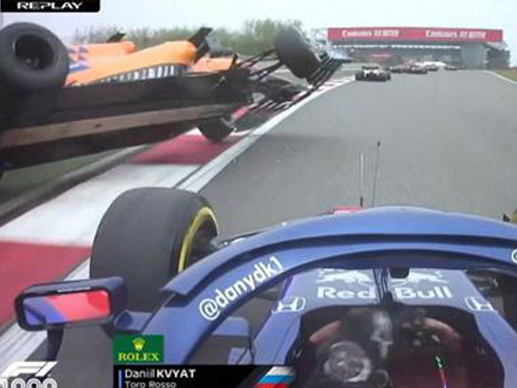 Norris feared he was ‘going over’ in Kvyat crash