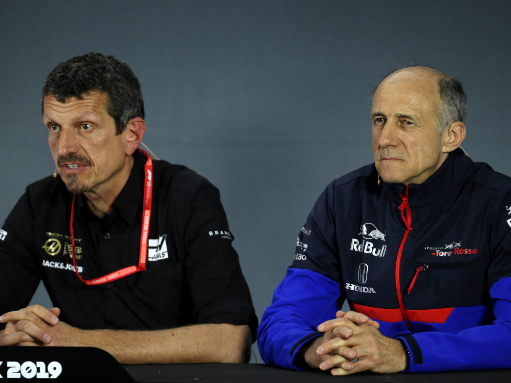 Guenther Steiner and Franz Tost at press conference