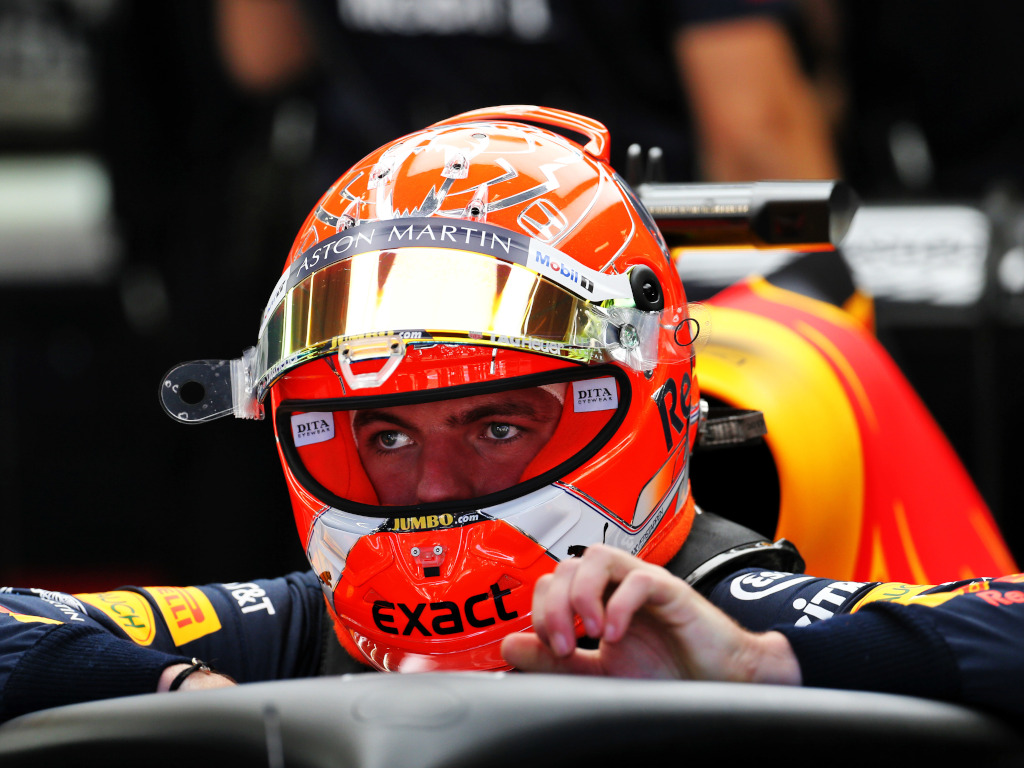 Max Verstappen in his car