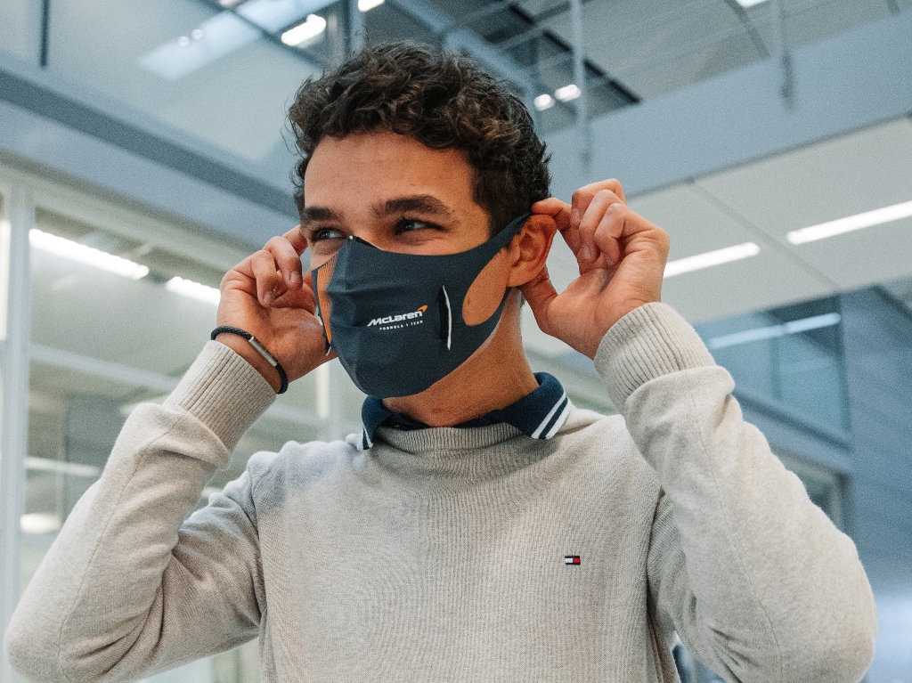 Norris back to business at McLaren factory