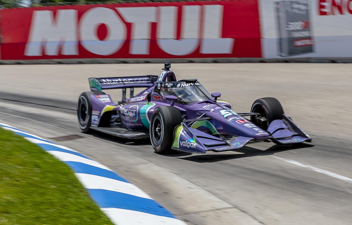 Grosjean fights his own fire at Detroit Grand Prix