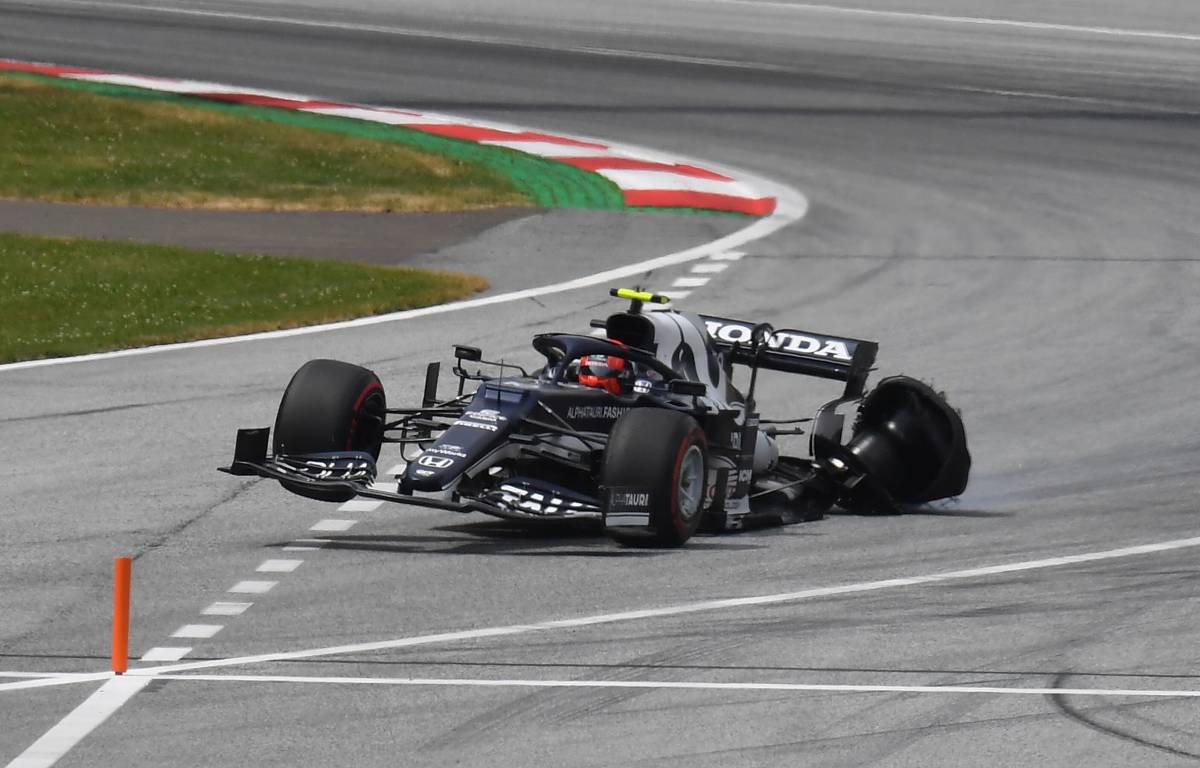 Leclerc’s first-lap collision left Gasly ‘on two wheels’
