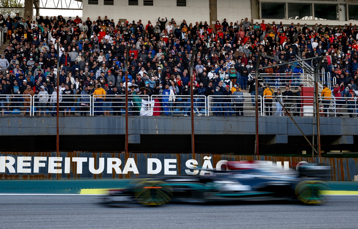The Mercedes of Lewis Hamilton at Interlagos. Brazil November 2021