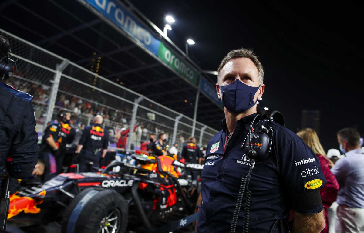 Christian Horner on the starting grid. Saudi Arabia December 2021