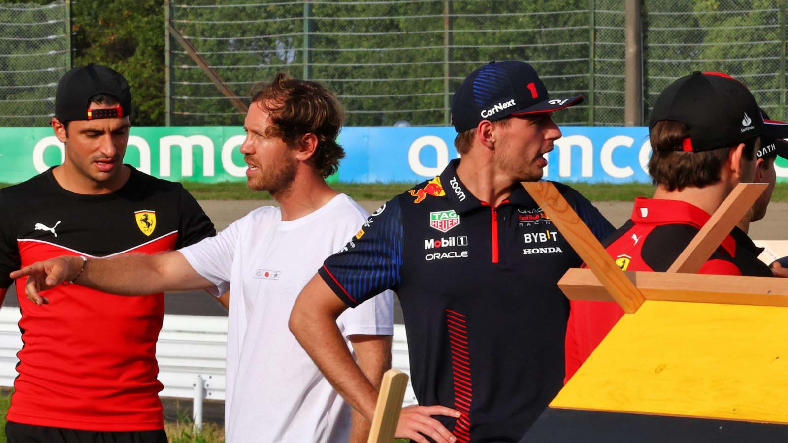 Sebastian Vettel quizzed on partnering Max Verstappen: ‘Everybody is beatable’