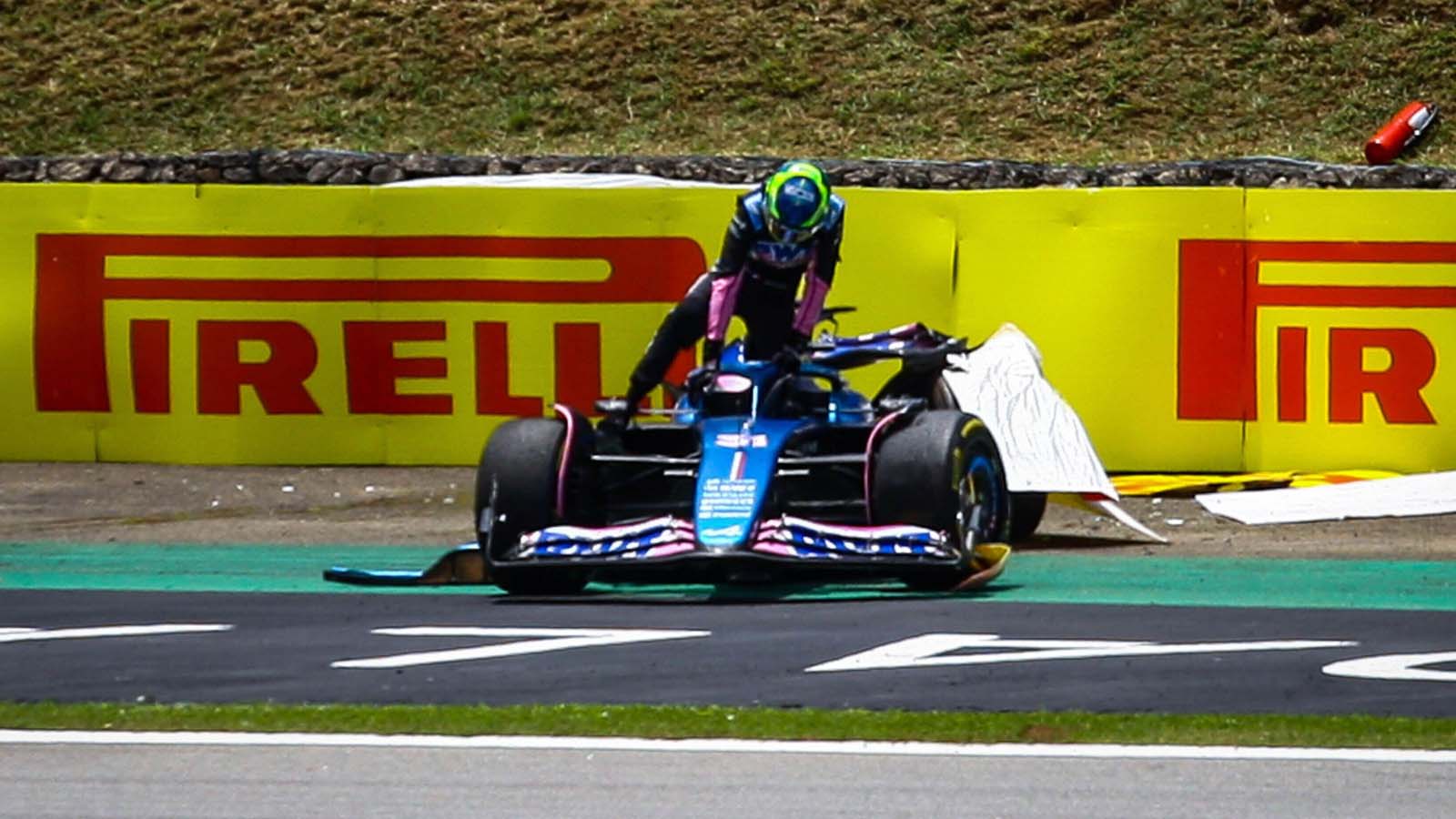 Fernando Alonso responds to heavy Esteban Ocon collision at Interlagos