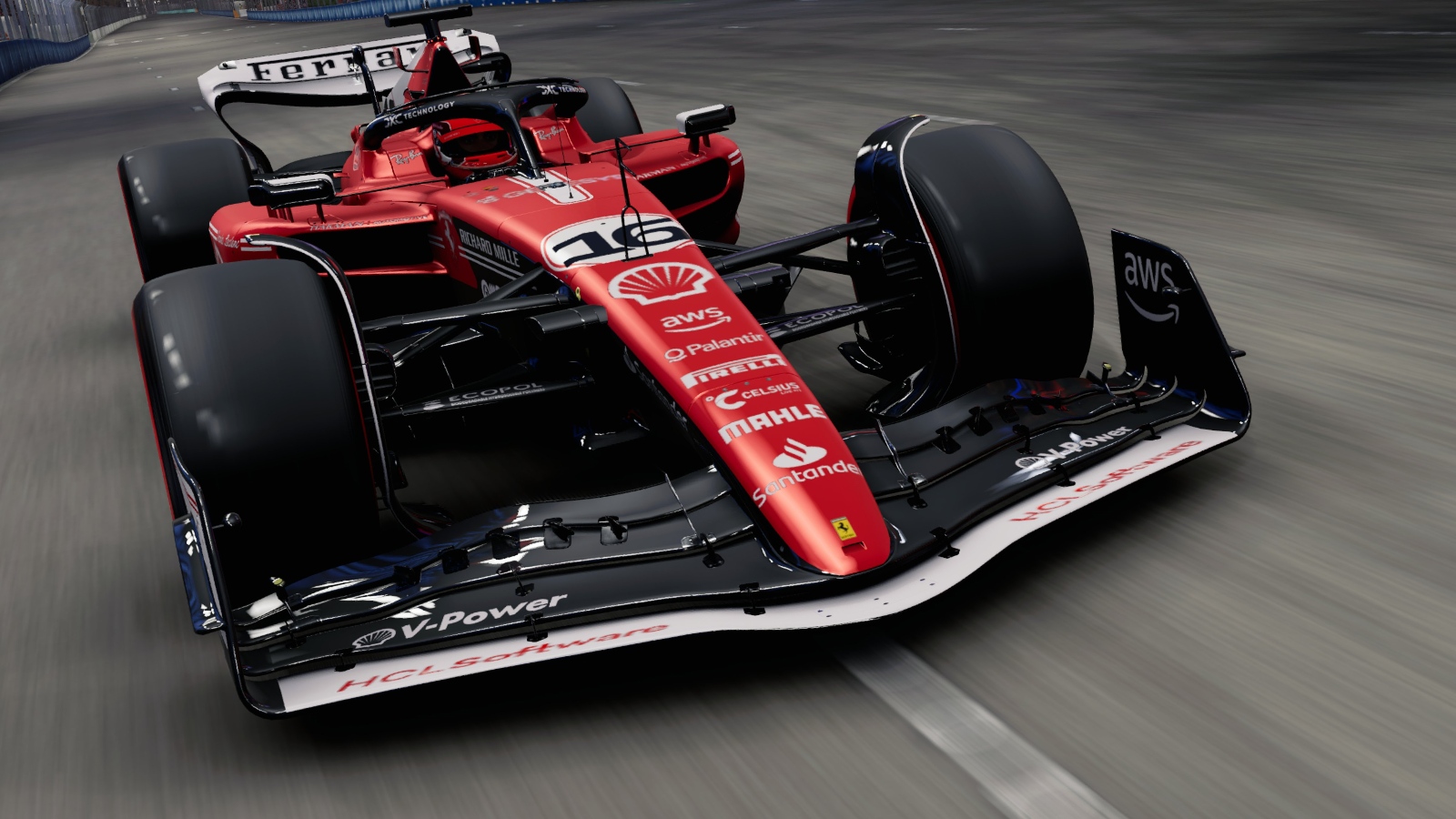 Ferrari's Las Vegas livery
