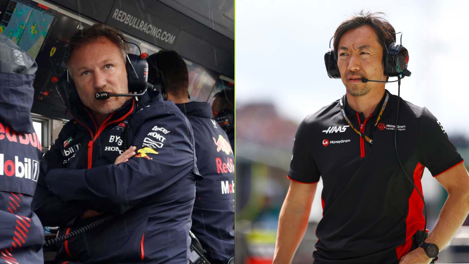 Christian Horner and Ayao Komatsu.