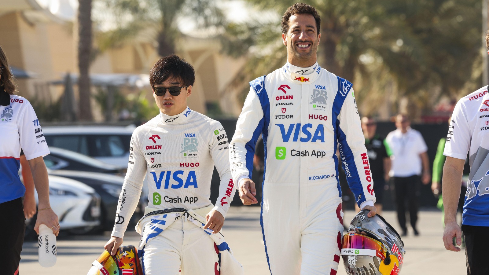 Yuki Tsunoda and Daniel Ricciardo
