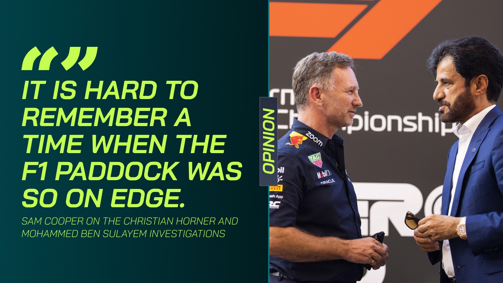 Tension in F1 reaching boiling point as problems swirl at Red Bull and the FIA