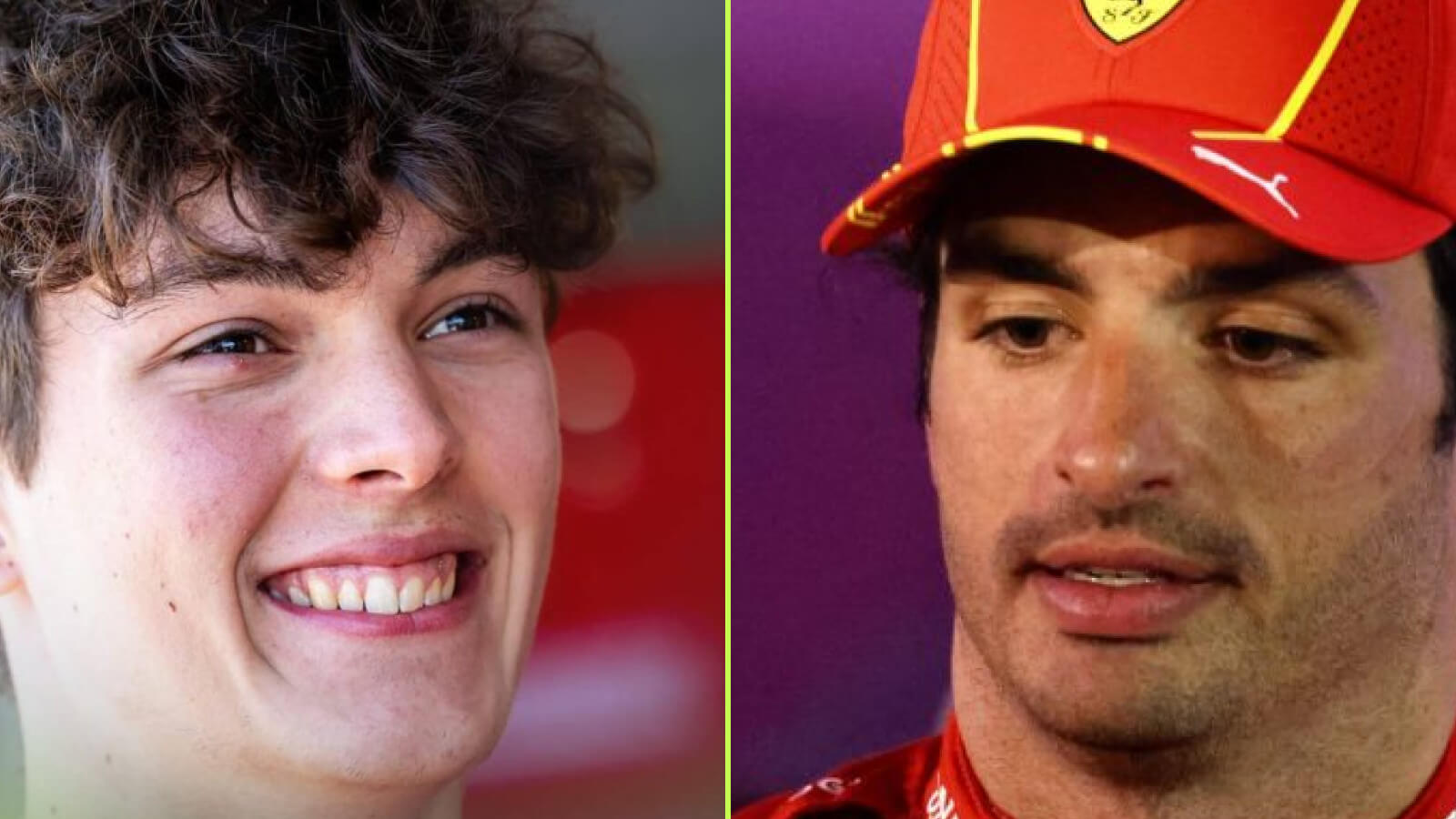 Oliver Bearman and Carlos Sainz