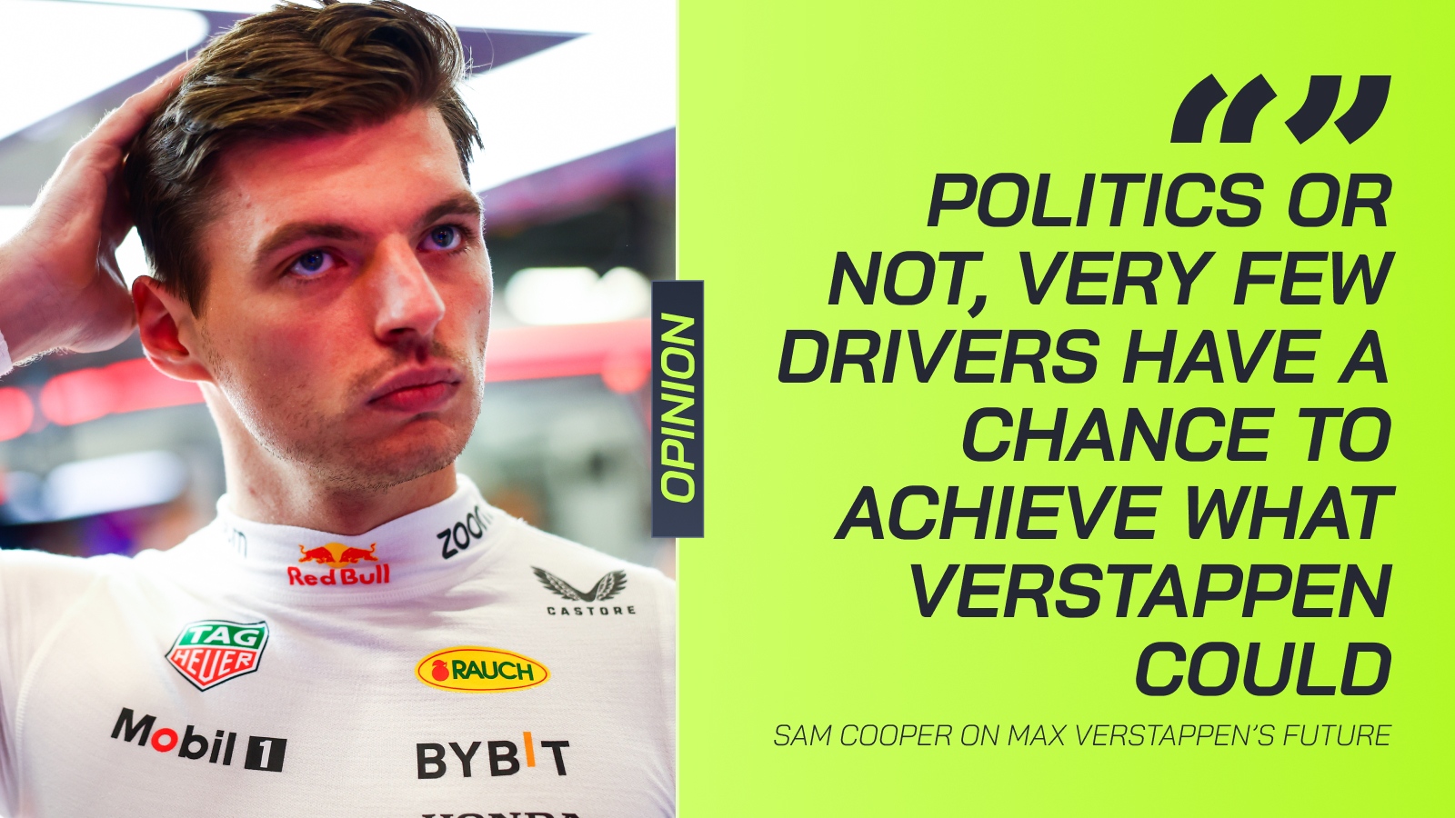 Speed, not politics, is what will decide Max Verstappen’s F1 future