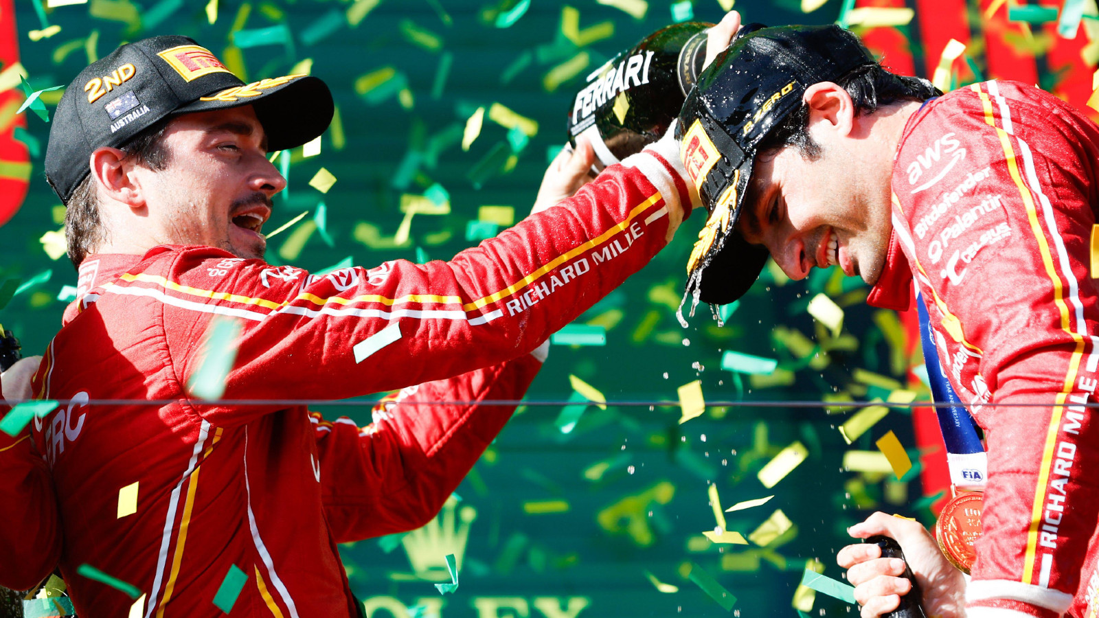 Charles Leclerc makes Carlos Sainz admission as Ferrari attack Red Bull with ‘genuine pace’