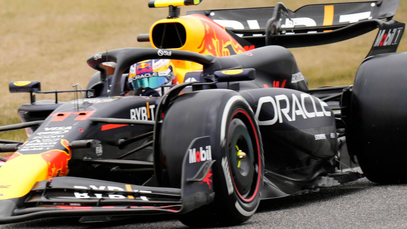 Sergio Perez with Red Bull's Suzuka upgrade