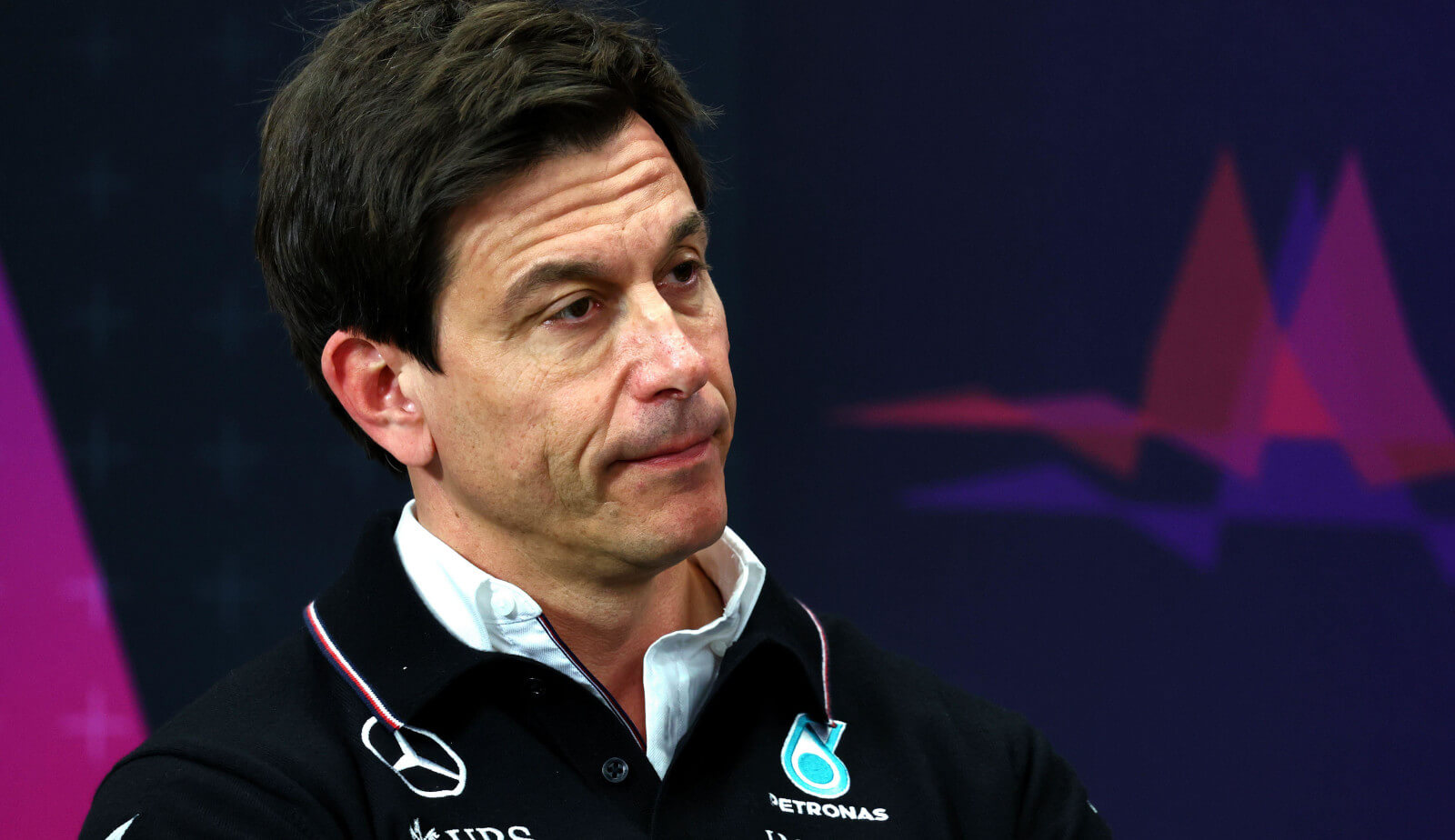 Toto Wolff in the team boss press conference