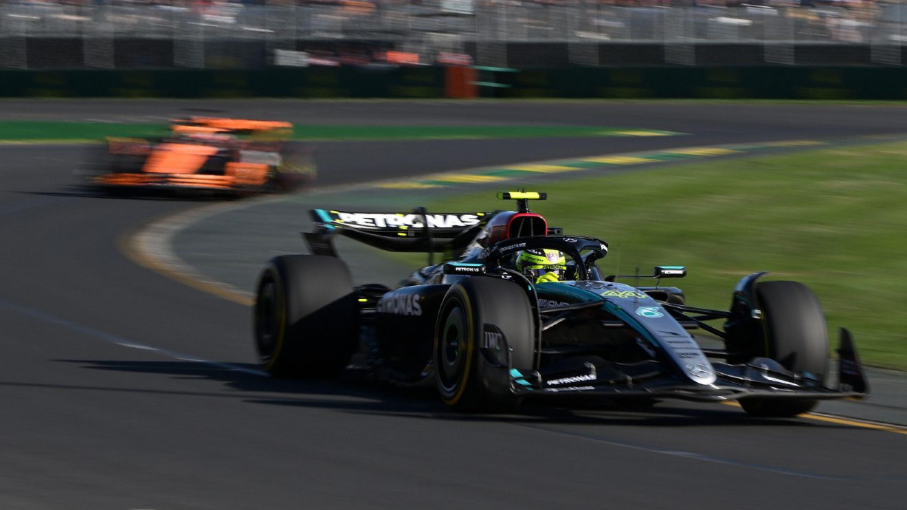 Lewis Hamilton, Mercedes, 2024 Australian Grand Prix.