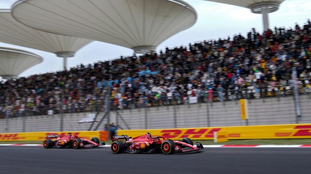 Charles Leclerc, Carlos Sainz, Ferrari, 2024 Chinese Grand Prix.