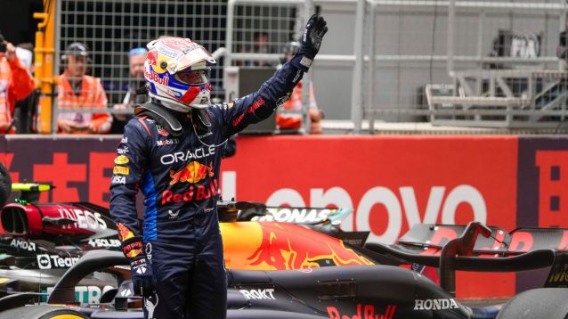 Max Verstappen celebrates yet more success