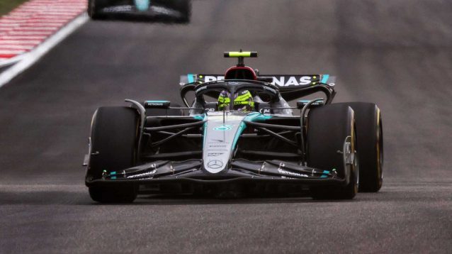 Mercedes driver Lewis Hamilton in China.