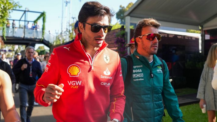 Carlos Sainz and Fernando Alonso
