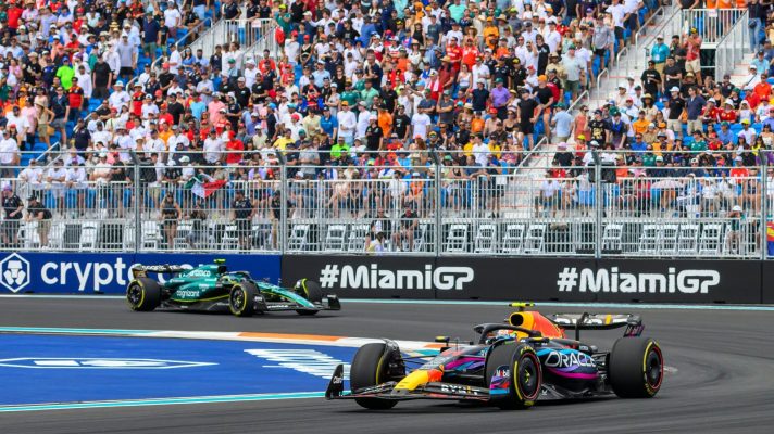 Sergio Perez during the 2023 Miami Grand Prix