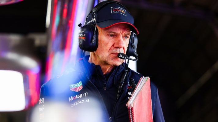 Adrian Newey in the Red Bull garage