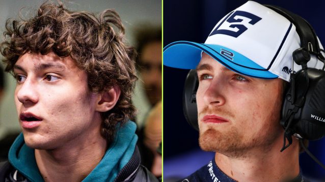 Kimi Antonelli and Logan Sargeant, pictured 2024.