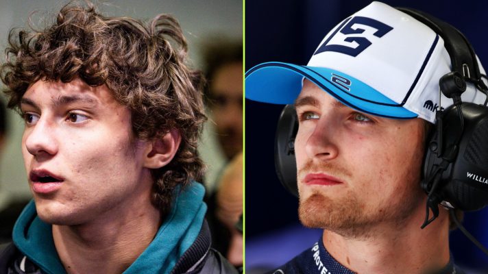 Kimi Antonelli and Logan Sargeant, pictured 2024.