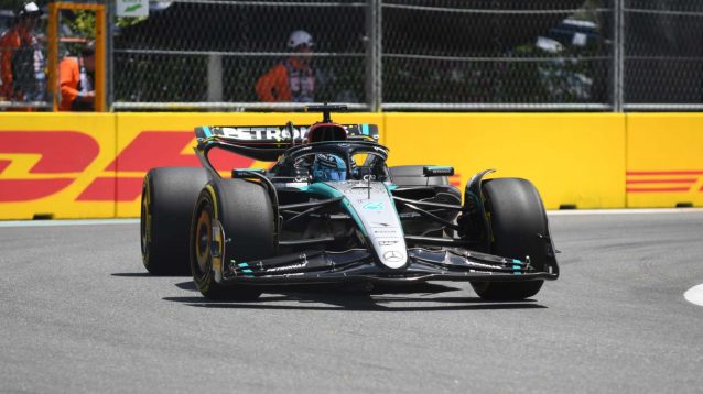 Mercedes driver George Russell.