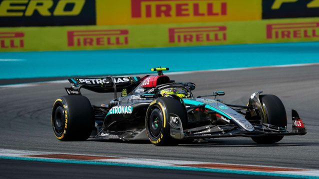 Lewis Hamilton, Mercedes, 2024 Miami Grand Prix.