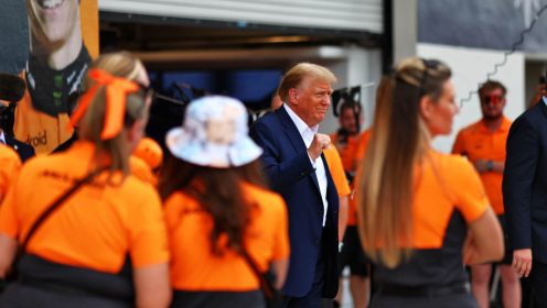 Max Verstappen found the only positive to having Donald Trump on Miami GP grid
