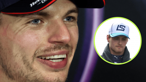 Cooldown room footage picks up ‘savage’ Max Verstappen response to Logan Sargeant crash