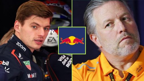 Max Verstappen hits back at McLaren boss over Adrian Newey ‘first domino to fall’ talk