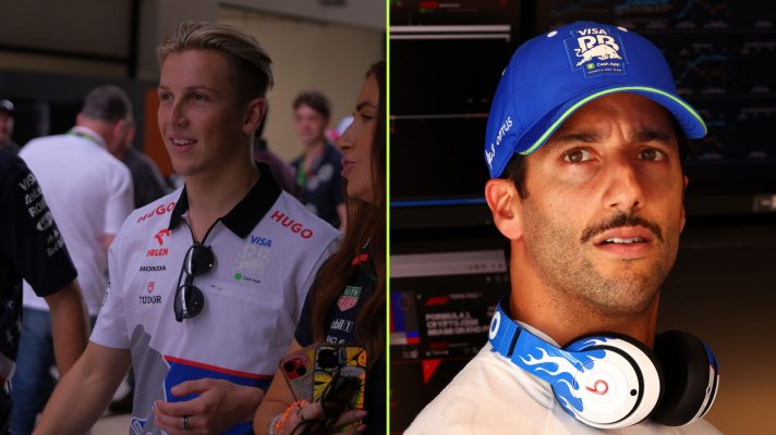 Liam Lawson and Daniel Ricciardo, RB, 2024 Miami Grand Prix.