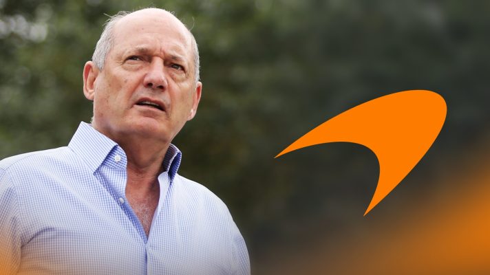 Ron Dennis and the McLaren logo