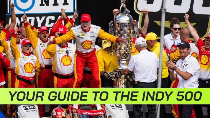 Josef Newgarden celebrates his Indy 500 win