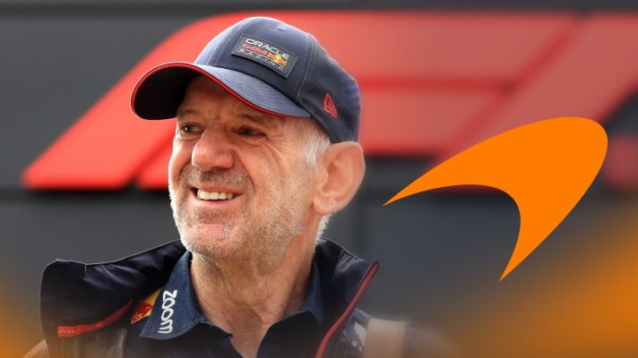 Adrian Newey and the McLaren logo