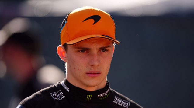 Oscar Piastri in the paddock at Imola.
