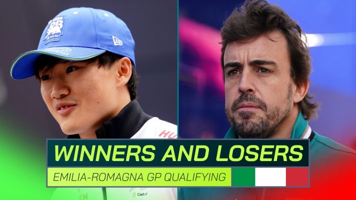 Yuki Tsunoda and Fernando Alonso