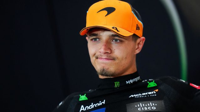 Lando Norris in the post-race press conference