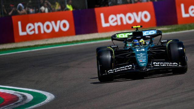 Fernando Alonso, Aston Martin, 2024 Emilia Romagna Grand Prix.
