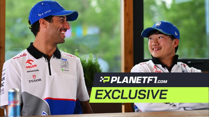Daniel Ricciardo and Yuki Tsunoda