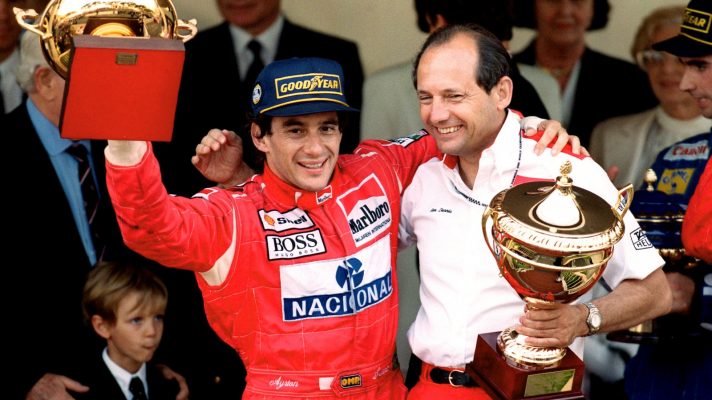 Ayrton Senna and Ron Dennis