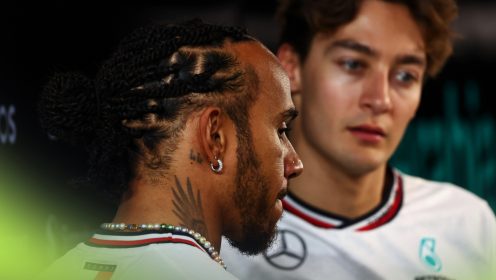 Lewis Hamilton’s Mercedes struggles? Let’s hear it for George Russell instead