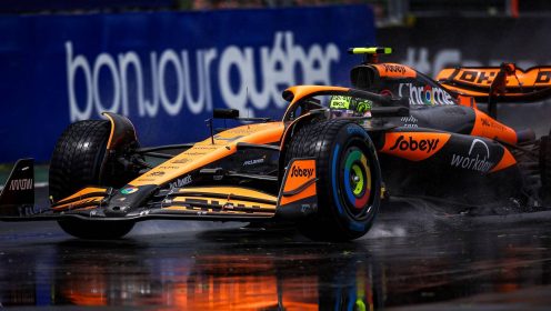 Canadian GP: Lando Norris tops FP1 as wet Montreal weather makes its mark