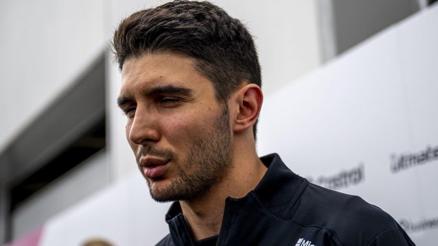 Esteban Ocon speaks to media at the 2024 Canadian Grand Prix.