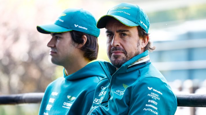 Fernando Alonso, Aston Martin F1 Team, and Lance Stroll, Aston Martin F1 Team