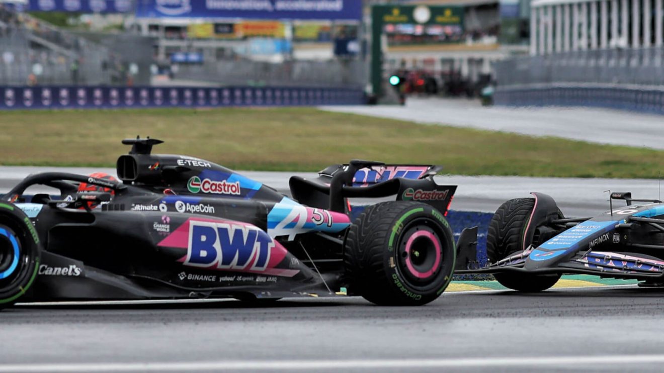Esteban Ocon leads Pierre Gasly in Canada